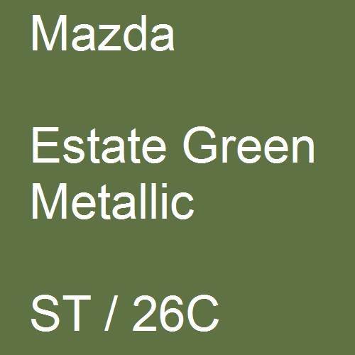 Mazda, Estate Green Metallic, ST / 26C.